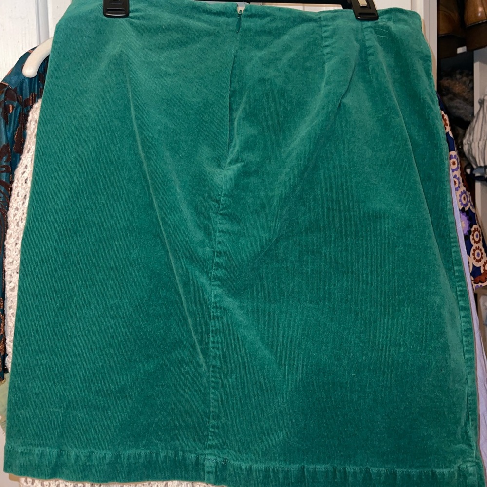Old Navy Corduroy Green Pencil Skirt